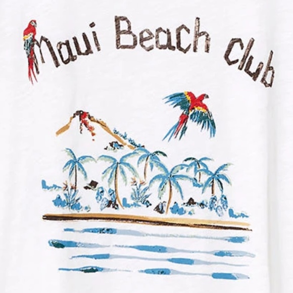 NWT Madewell Maui Beach Club Tee - Picture 3 of 8
